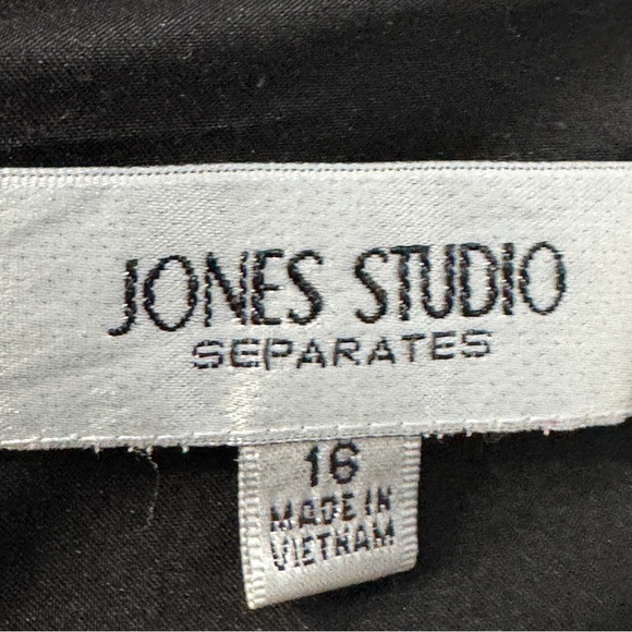 Jones Studio Green Black Colorblock Sheath Dress | Size 16 - Picture 4 of 5